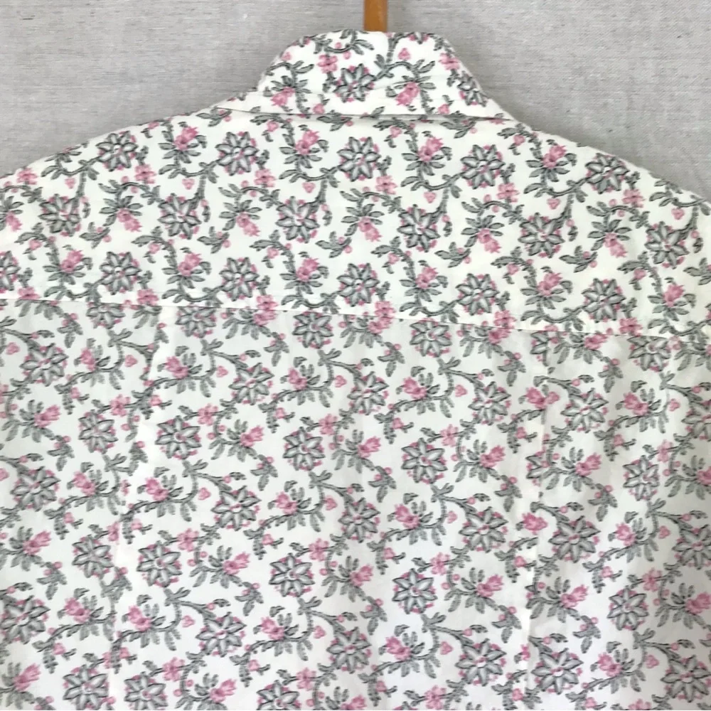 Vintage womens button up shirt size S floral print 90s cottagecore casual - Picture 4 of 7